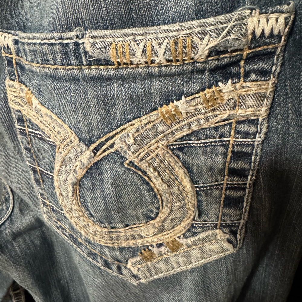 Big Star Pioneer for Buckle Distressed Jeans 33L EUC COOL JEANS!!! - Picture 5 of 10